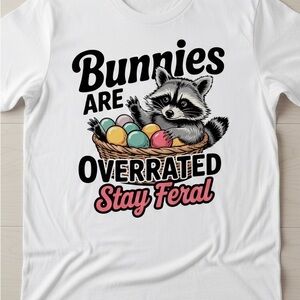 🦝 Feral & Festive: Raccoon Easter Tee